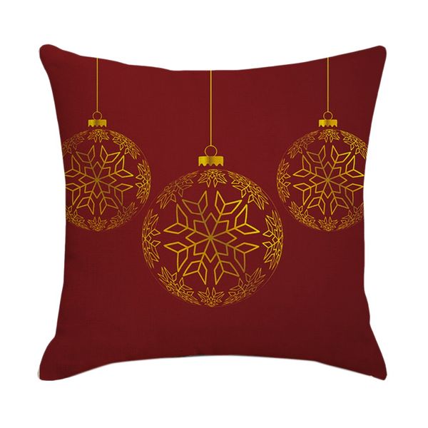 Christmas Pillowcase Square Home Decor Linen Pillow Cases 45X45cm