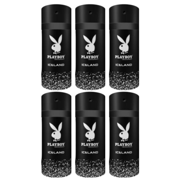 PlayBoy - Men Deodorant 150ml - Iceland - Pack of 6