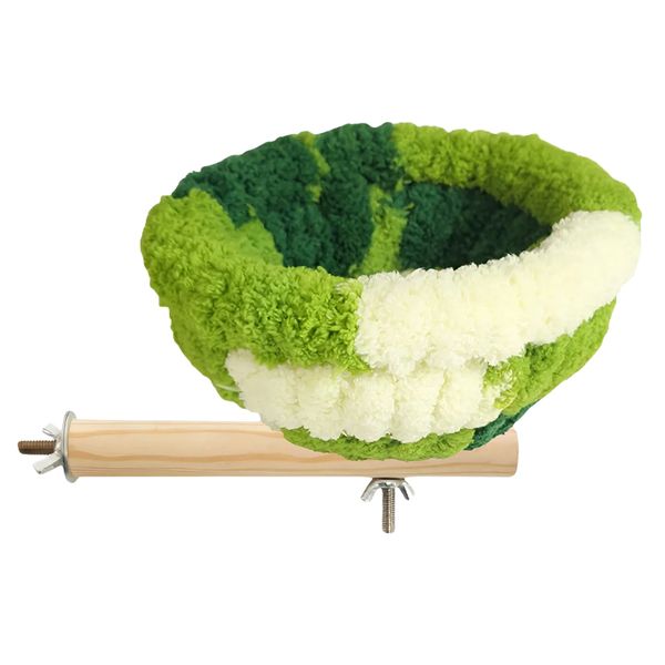 Pet Hanging Warm Cotton &amp; Wool Nesting Bed Bird Cage - 17cm