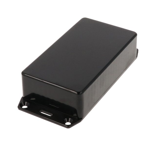 1591BFLBK-C05989 ABS Enclosure 112x62x31mm UV Resistant Black Flanged Lid