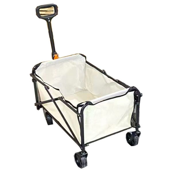 Compact Yet Capacious - Your Ultimate Folding Trolley Companion White