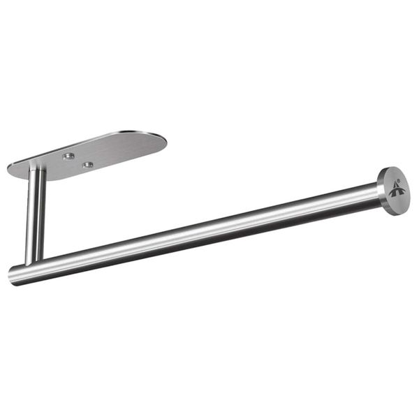 Self-Adhesive or Drilled Under Cabinet Paper Towel Holder for Kitchen