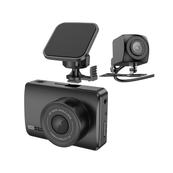 Premium DV3 Dashcam Recorder 2.45 Inch Display Dual-Channel (1080P/30fp)