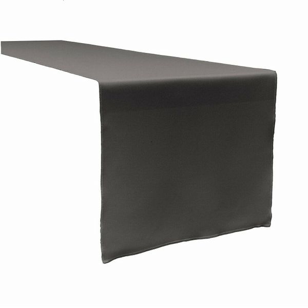Grey Polyester Table Runner - 35 x 300cm