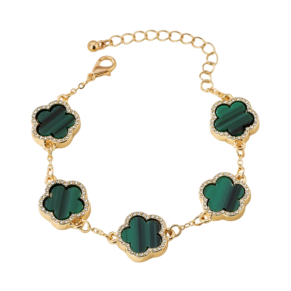 Petal Alloy Bracelet Green image