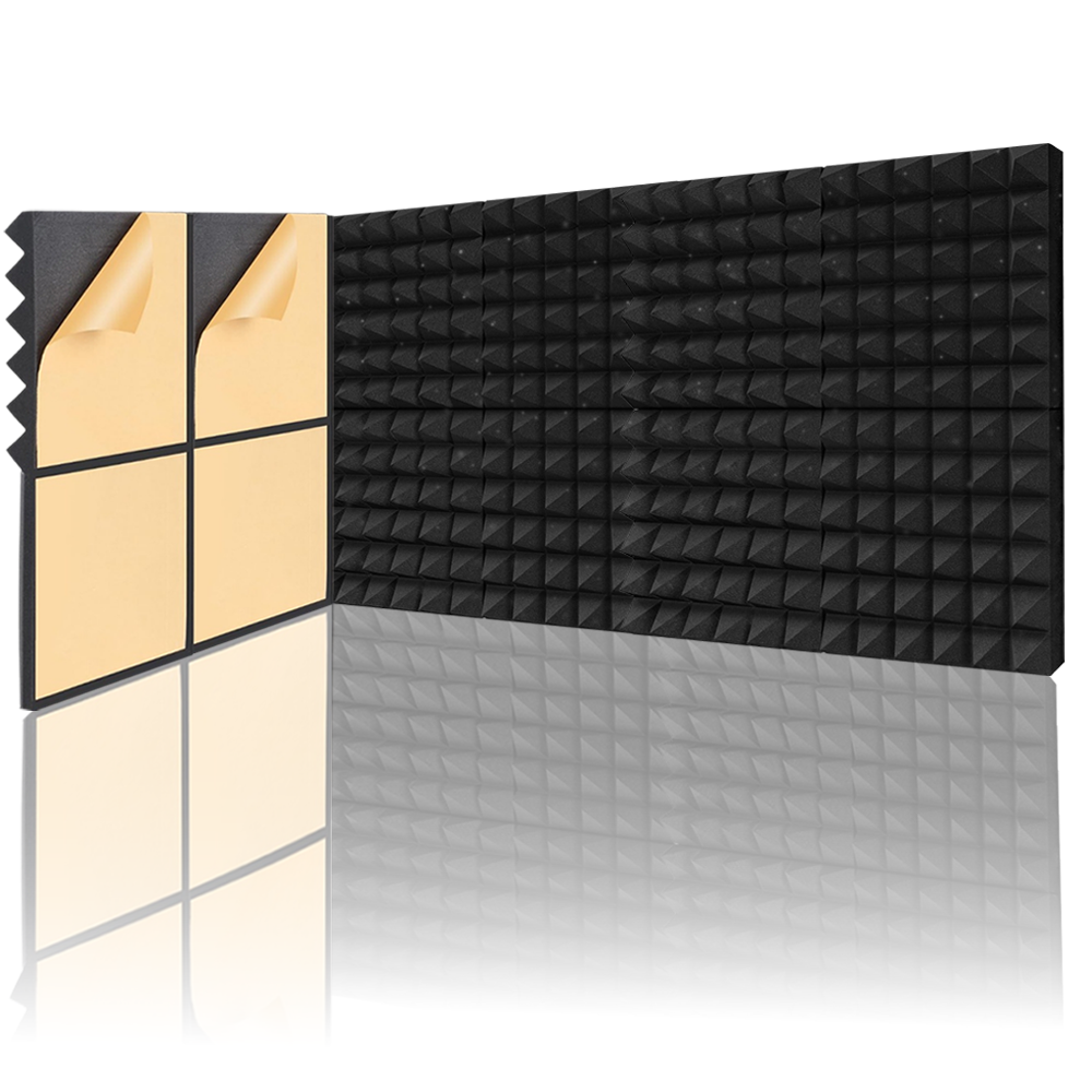 Self-Adhesive Sound Proof Foam Panels, 30x30x5cm, 6/12pack