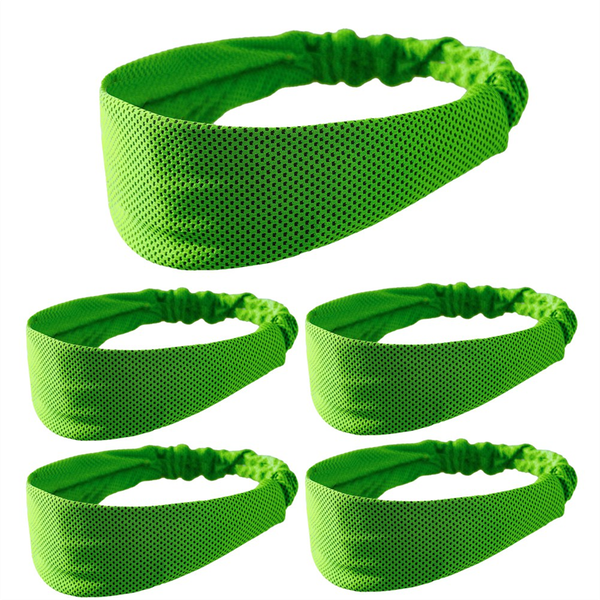 Green Sports Headband Sweat-Absorbent and Breathable
