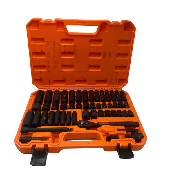 50-Piece 3/8" Drive Master Impact Socket Set With Extension Bar SDY-87015