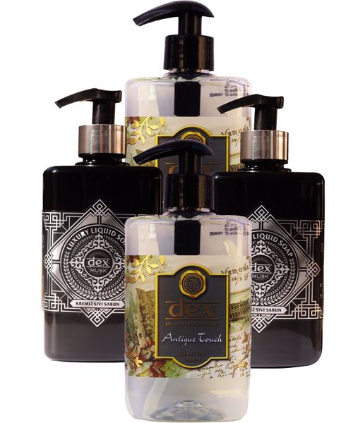 Dex Luxury Liquid Hand Wash - 2 Musk &amp; 2 Antique Touch (4 x 500ml)