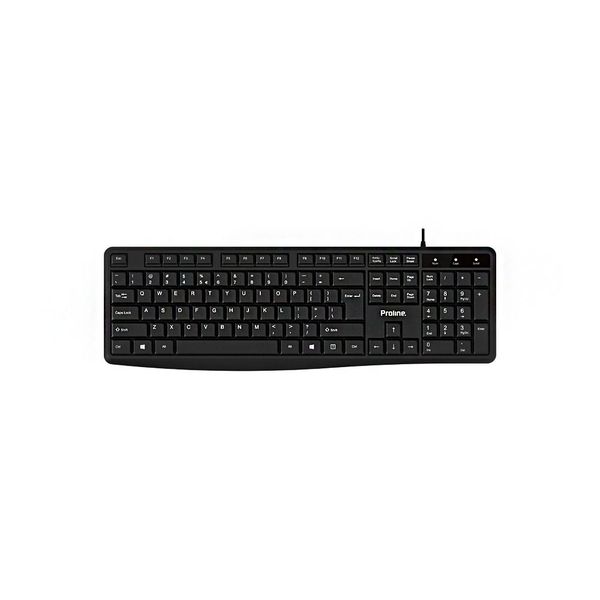 Proline USB Keyboard Black 1 Point 4M Cable PK-108