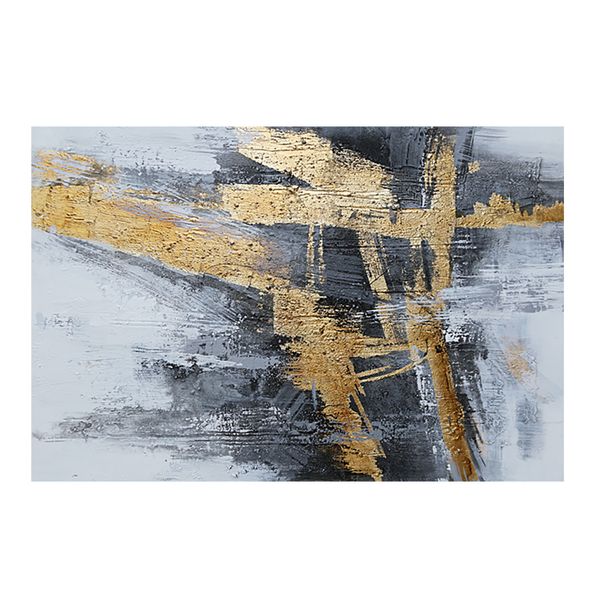 Wall Art - Greys &amp; Gold - 120 x 80