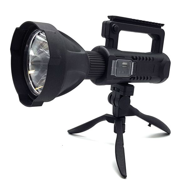 Rechargeable Spotlight Flashlight High Lumens,led Searchlight With Tripod