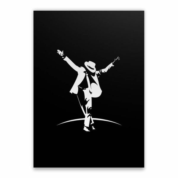 Black and White Michael Jackson Poster - A1