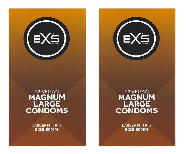 2 x 12 EXS Magnum Large Condoms - (24 condoms)