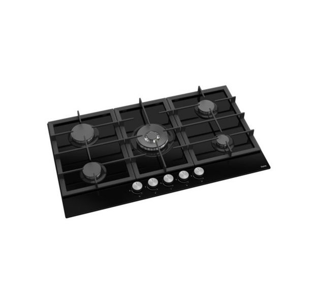 Ferre 900MM 5 Burner Black Gas Hob- BL045