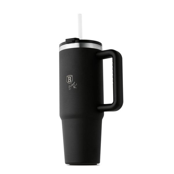 Berlinger Haus 1 L Thermo Mug with Straw - Black