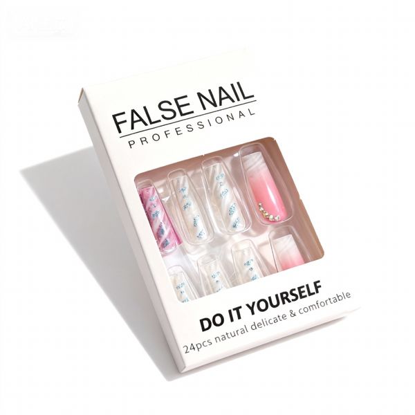 Press On Nails French Ombre Clear