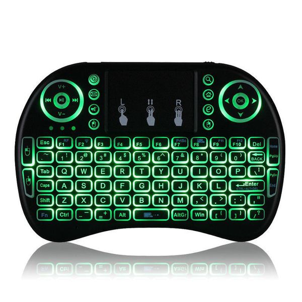 Wireless English Keyboard Multi-Media Remote Control Touchpad