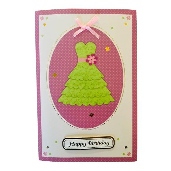 Light Up Musical Happy Birthday (Party Dress) Greeting Card