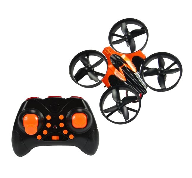 RC Leading R/C 2.4GHz Mini Drone with Battery and USB Charger - Orange - 8cm