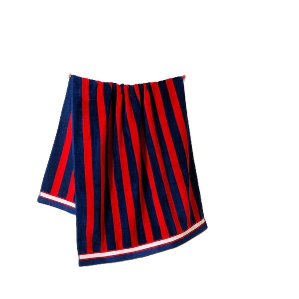 Velour Stripe Beach Towel Crimson Coast 70 x 140cm