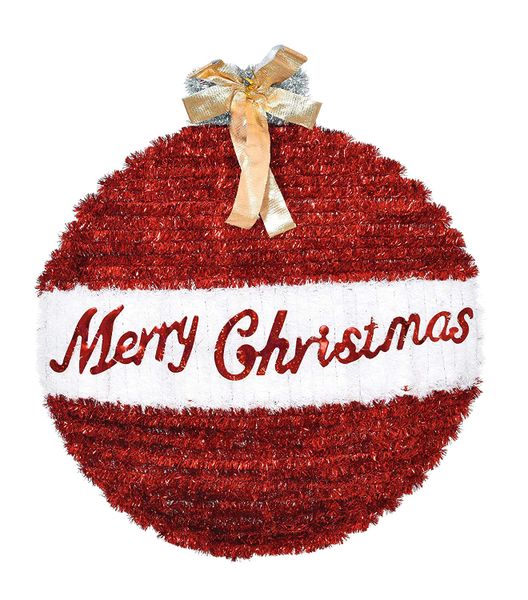 Red Christmas Garland, Christmas Front Door Decoration