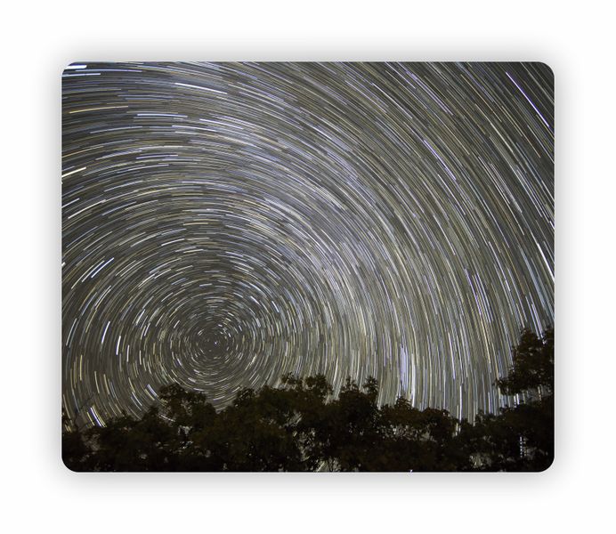Black Star Trail Mouse Pad