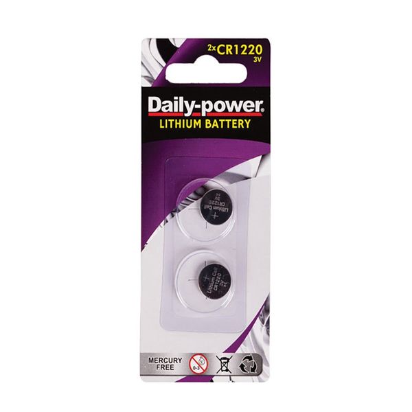 Bulk Pack x 10 Batteries Lithium Cr-1220(3v) Card-Of-2
