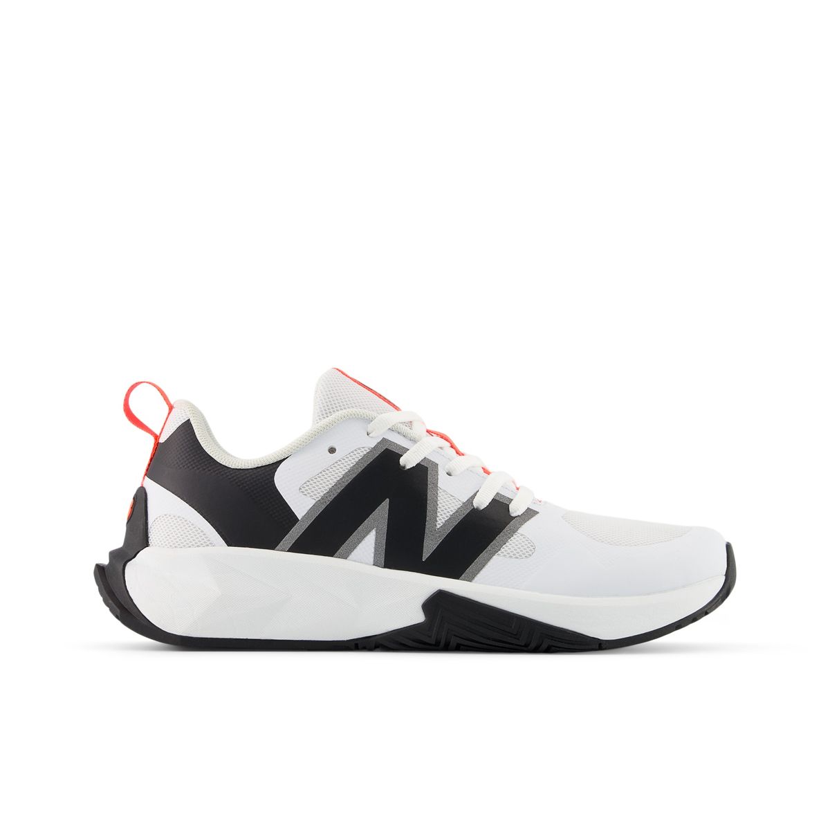 New Balance Grade School FuelCell Play Sports Shoes - White/Black/Orange