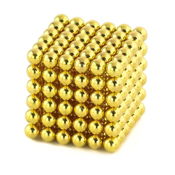 Magnetic Balls (Spheres) - 216 Piece Building Set - Gold - 5mm