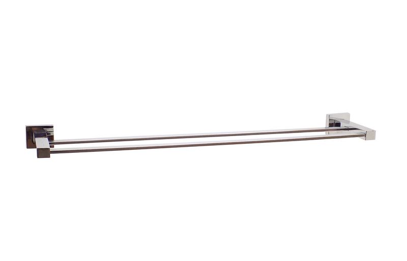 Elegant Double Towel Rod Square Stainless Steel 80cm