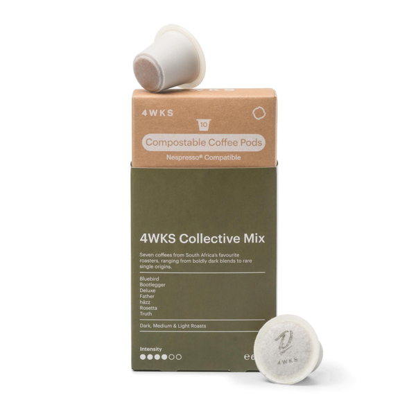4WKS Collective Mix - 10 Compostable Nespresso Compatible Coffee Capsules