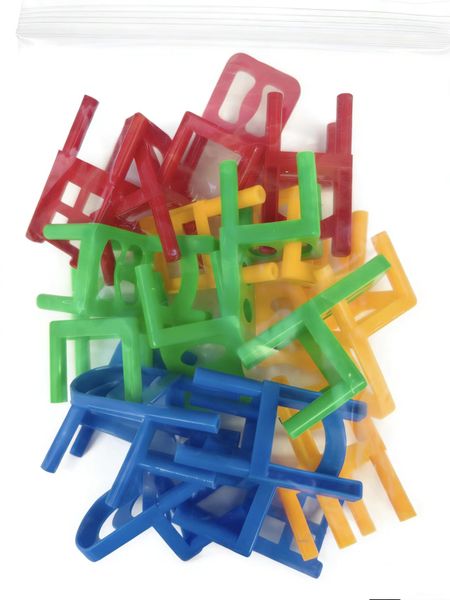 18 Piece Stacking Chair Building Blocks