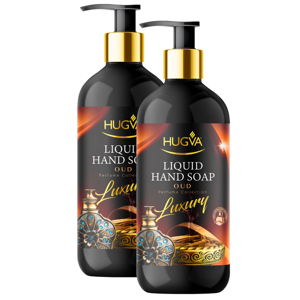 Hugva 500ml Luxury Hand Wash Liquid, ExoticGlow, Special Formula Value Pack