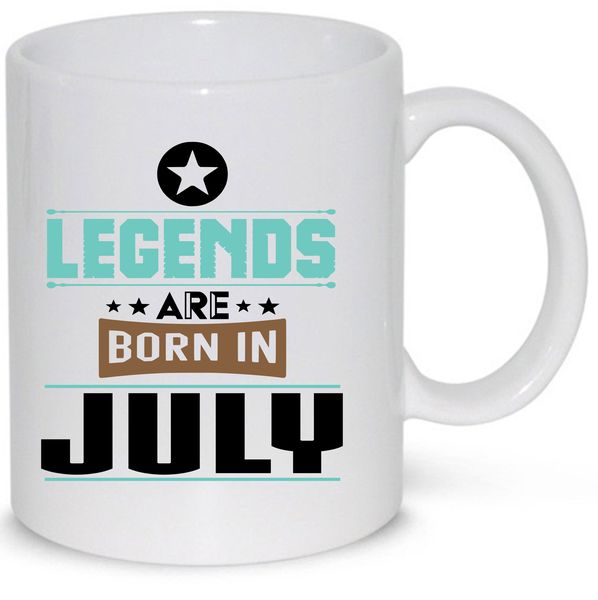 Legends Are Born in July Birthday Gift Mug