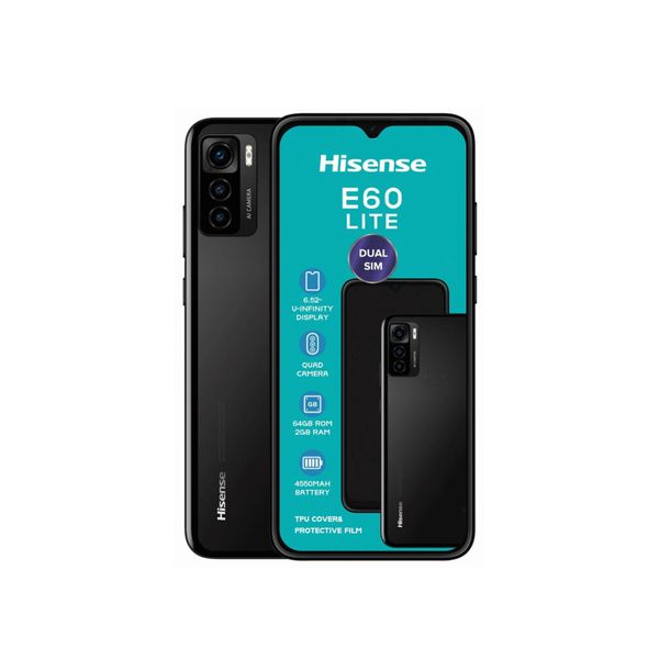 Hisense E60 Lite Dual Sim Black-Network Locked
