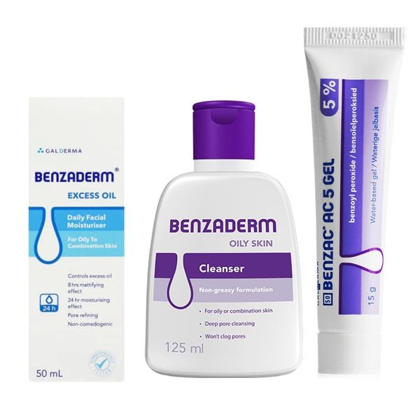 Benzaderm Oily Skin Zit Starter Pack For Pimples &amp; Breakouts