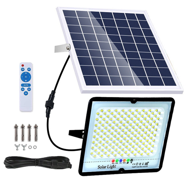 LED Solar Floodlight Outdoor, 200W Garden Solar Light, Emergency Light