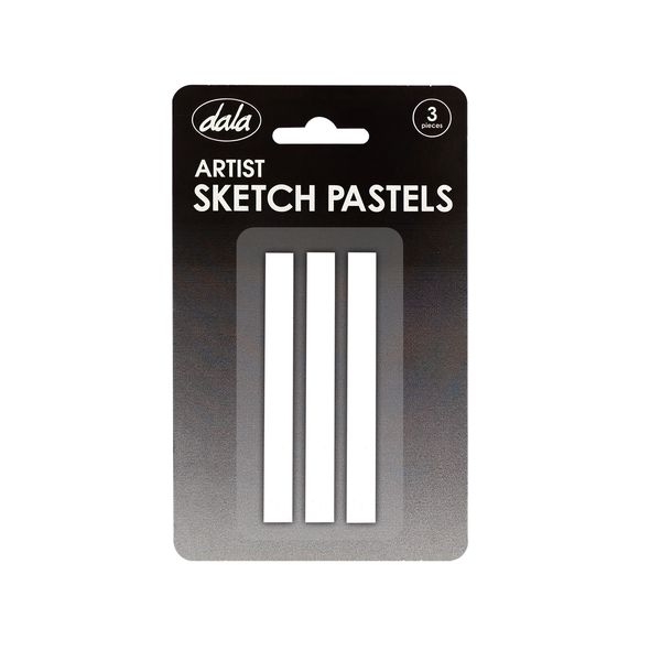 Dala Dala Artist Sketch Pastels White X 3