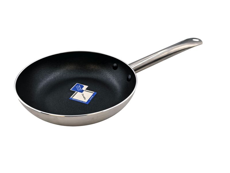 20CM Stainless Steel Non-Stick Frying Pan with Long Handle AY129-001