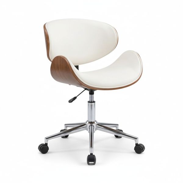 SMTE - S-2015W Ergonomic Office Chair with Chrome Base