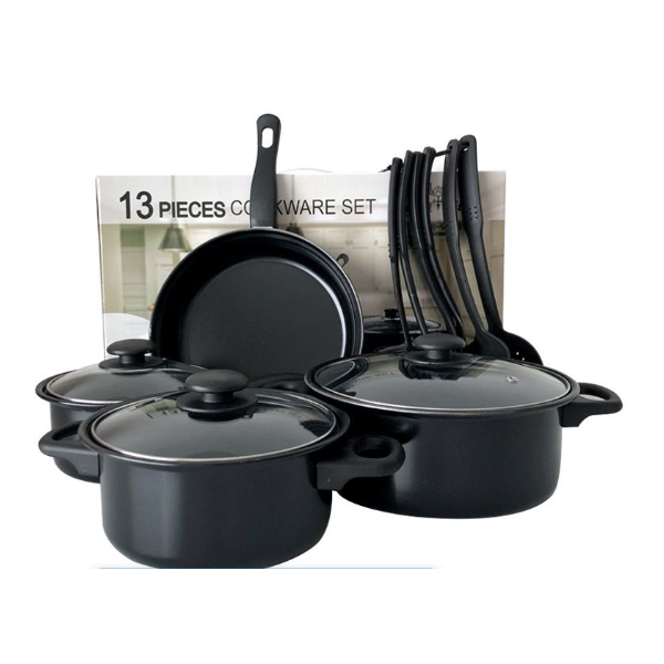 13 Piece Medium Sized Aluminium Cookware Set