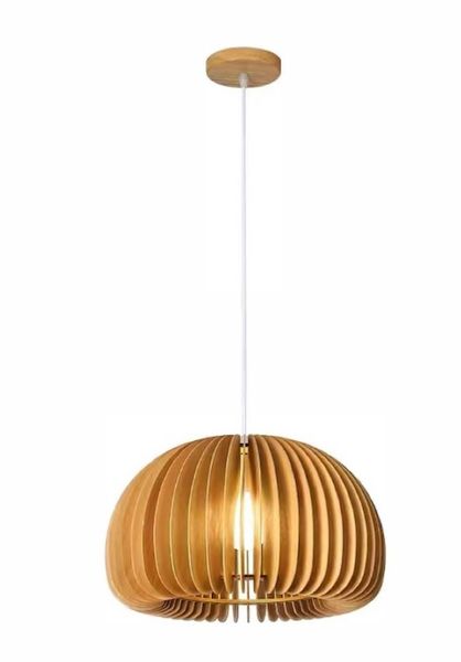 Natural Wooden Pendant Light -MRUL