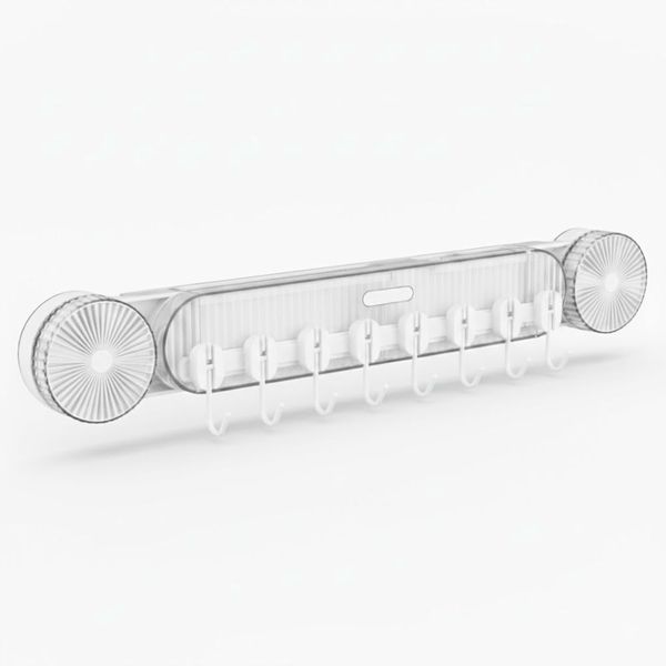 Wall-Mounted Kitchen Utensil Rack - Knife, Spoons Holder with Hooks