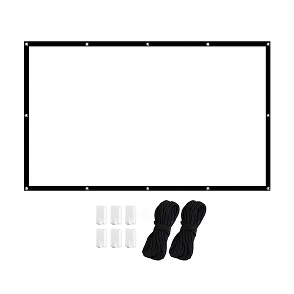150-Inch Portable Projector Screen - Foldable HD Cinema Anywhere!