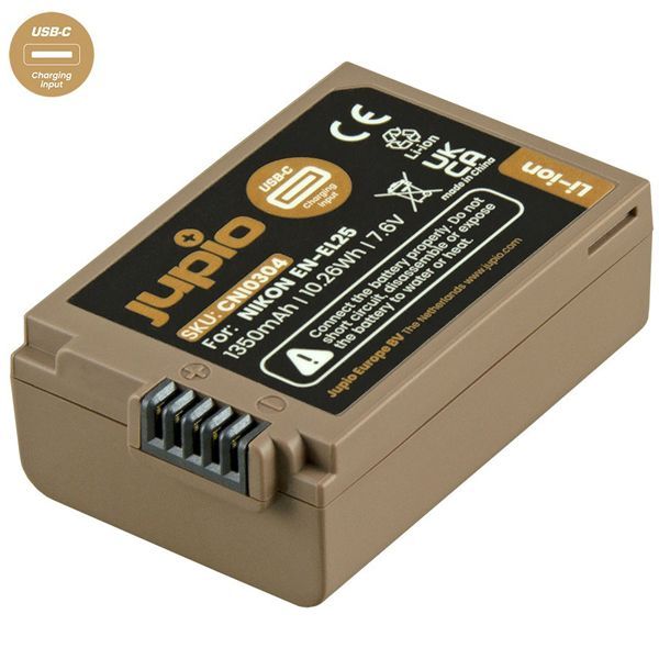 Jupio Battery for Nikon EN-EL25 Ultra C (USC-C Input) 1350mAh