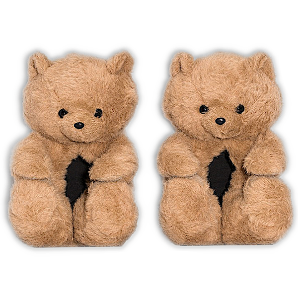 Plush Teddy Bear Slippers