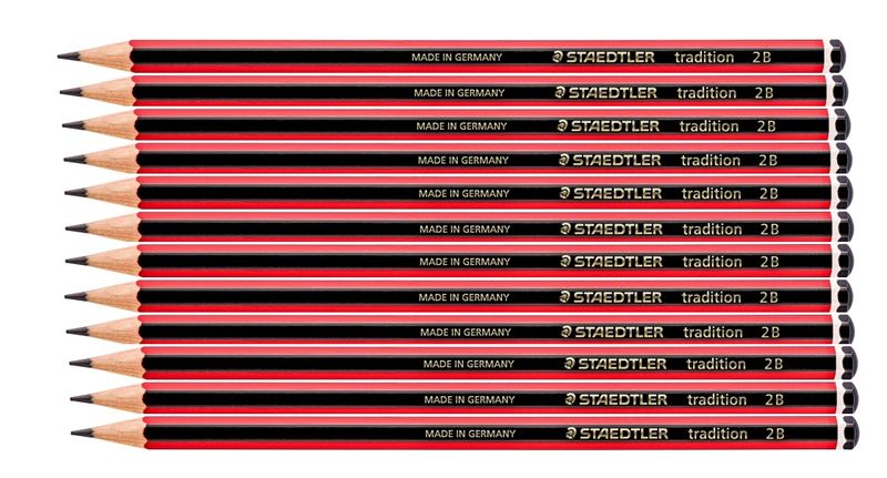STAEDTLER Tradition 2B - 110 Pencil Box of 12