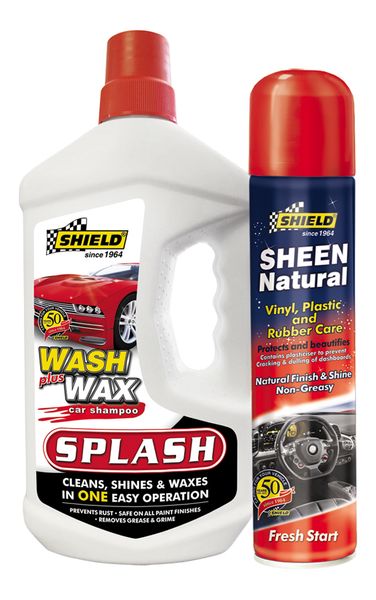 Splash Wash &amp; Wax 1L and Sheen 200ml