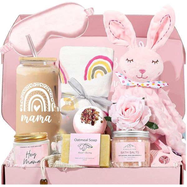 New Mom &amp; Baby Girl Gifts For Women Pregnancy, Baby Shower,Birthday Spa Kit